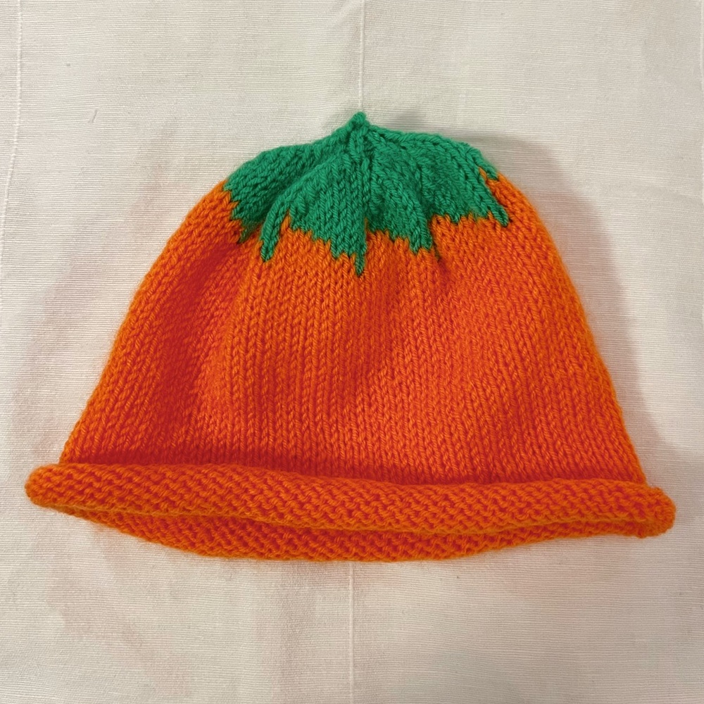Baby/Toddler Knit Pumpkin Hat